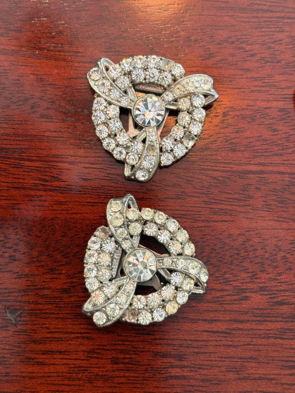 Pair of Art Deco Coro Craft rhinestone dress clips
